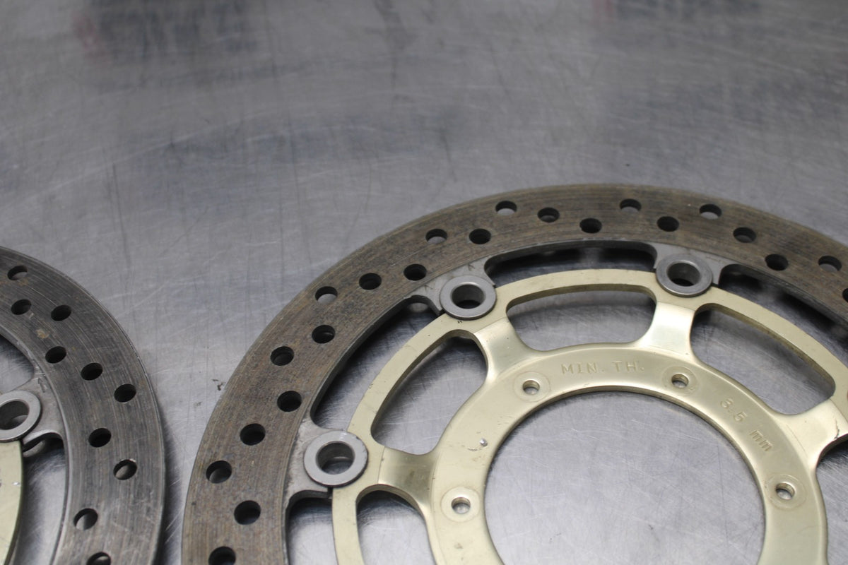 01-06 HONDA CBR600F4I FRONT LEFT RIGHT BRAKE ROTORS DISCS BB778