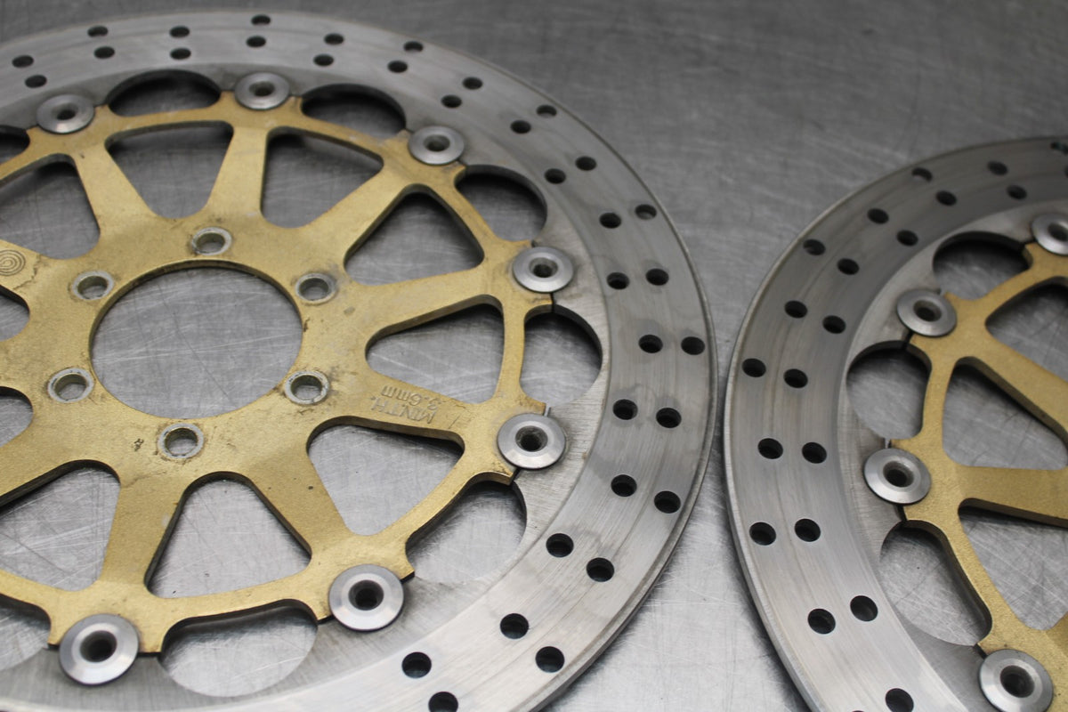 05 DUCATI SUPERSPORT 800 FRONT LEFT RIGHT BRAKE ROTORS DISCS BB913