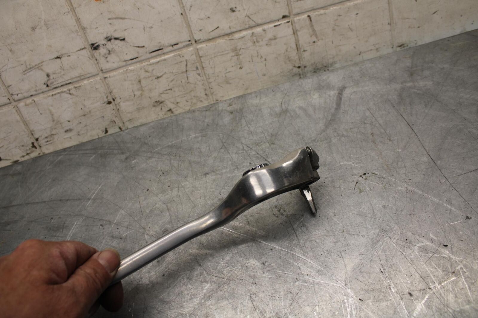 2008 Suzuki GSXR1000 RIGHT CLIPON HANDLEBAR BRAKE LEVER BENT 57300-29G00 BB519