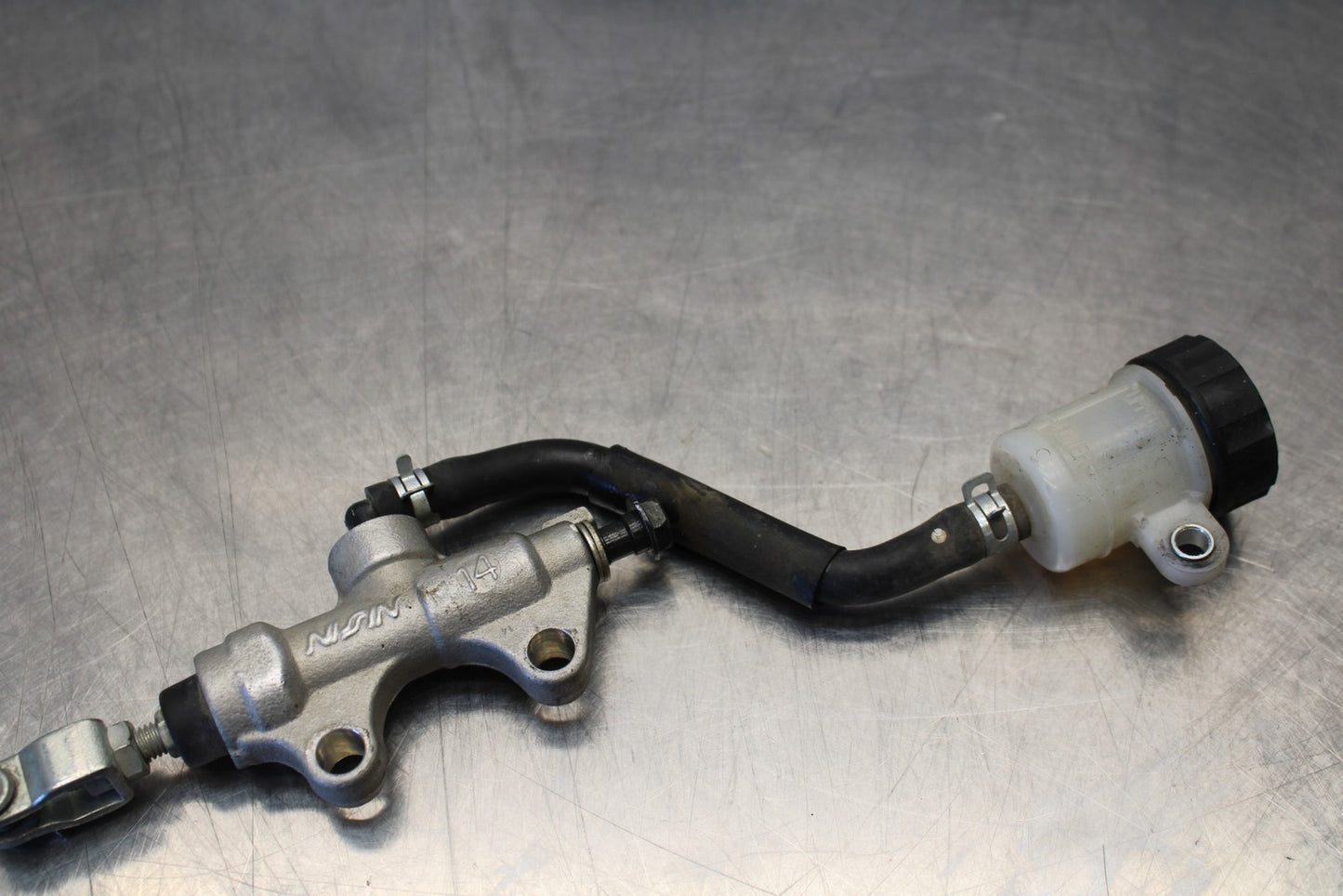 08-18 KAWASAKI KLR650 REAR BACK BRAKE MASTER CYLINDER W RESERVOIR BB183