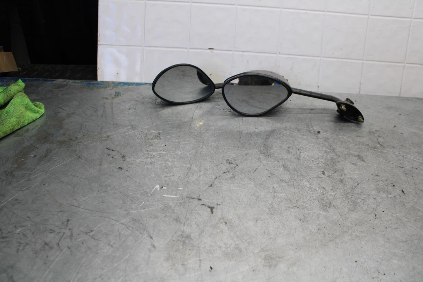 06-07 KAWASAKI NINJA ZX14R REAR VIEW MIRROR SET PAIR MIRRORS bb433