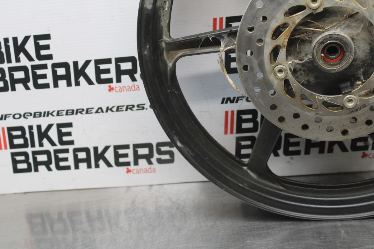 08 HONDA CBR125R REAR WHEEL BACK RIM & ROTOR BB804