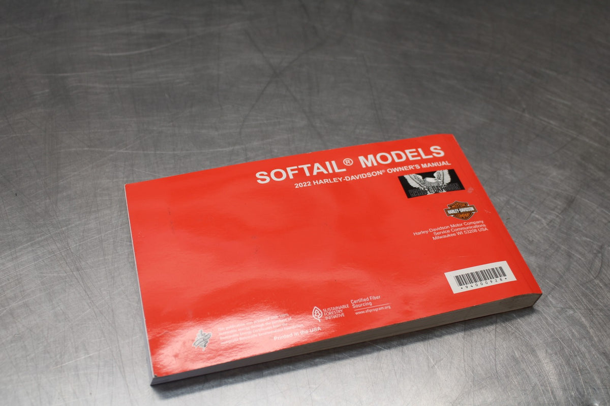 22 HARLEY-DAVIDSON SOFTAIL ORIGINAL OWNERS MANUAL BOOK BB859