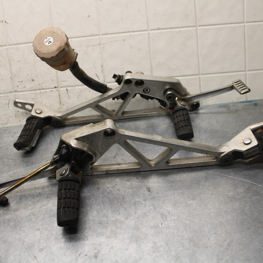 1984 Honda Interceptor 750 VF750F  REARSETS REAR SET DRIVER FOOT PEGS  BB38