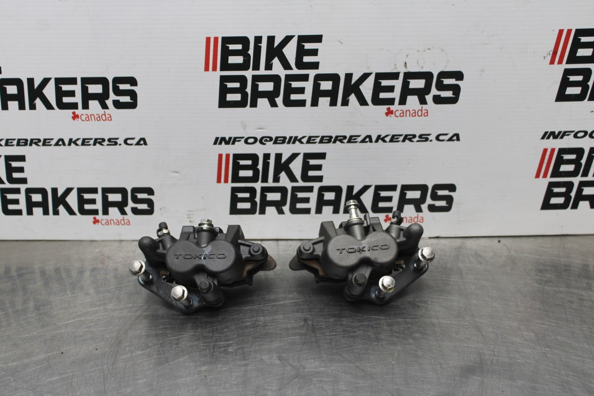 12-16 KAWASAKI NINJA 650 EX650F ABS RIGHT LEFT FRONT BRAKE CALIPER SETPAIR BB860