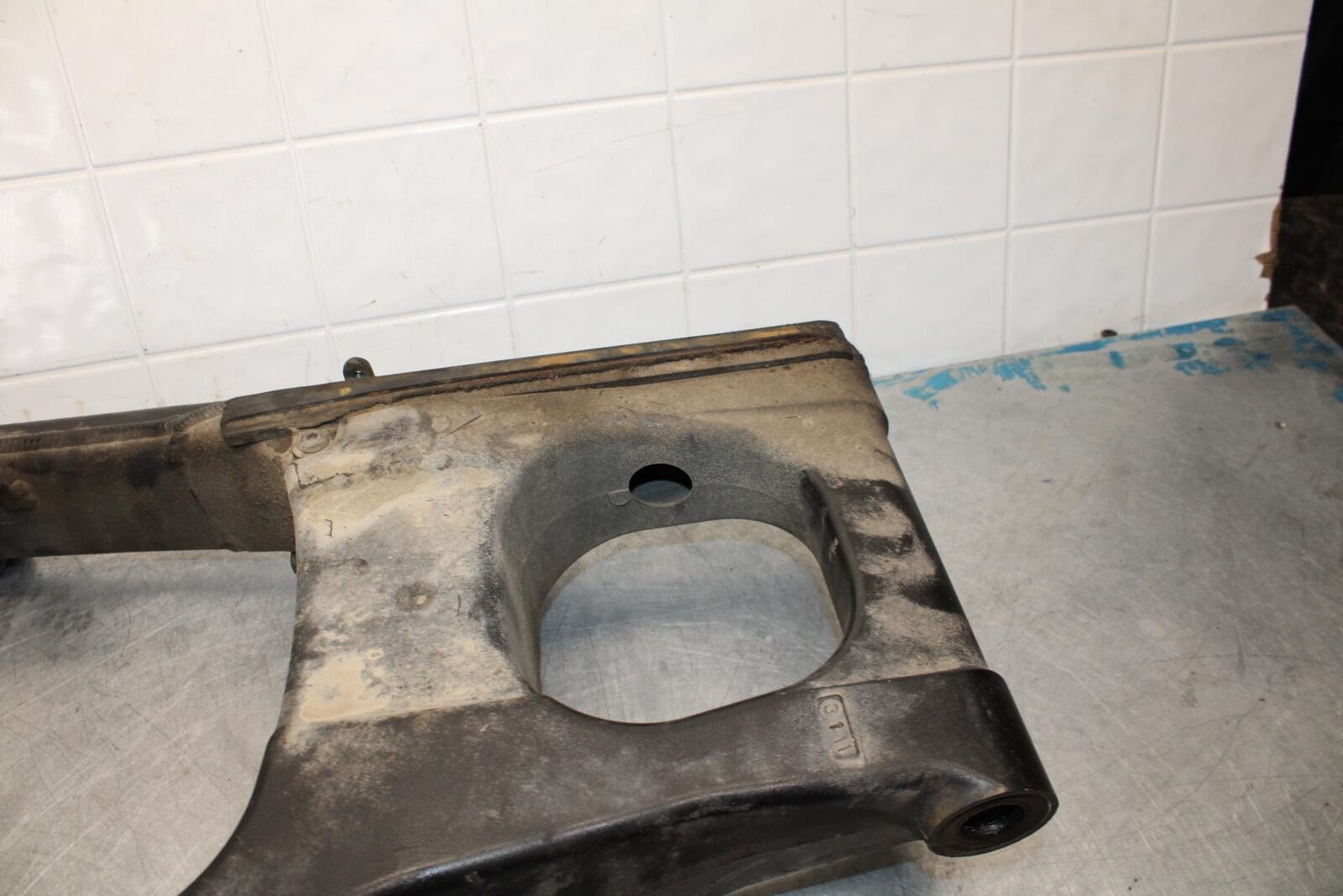 06-07 KAWASAKI NINJA ZX14R REAR SWINGARM BACK SUSPENSION SWING ARM BB433