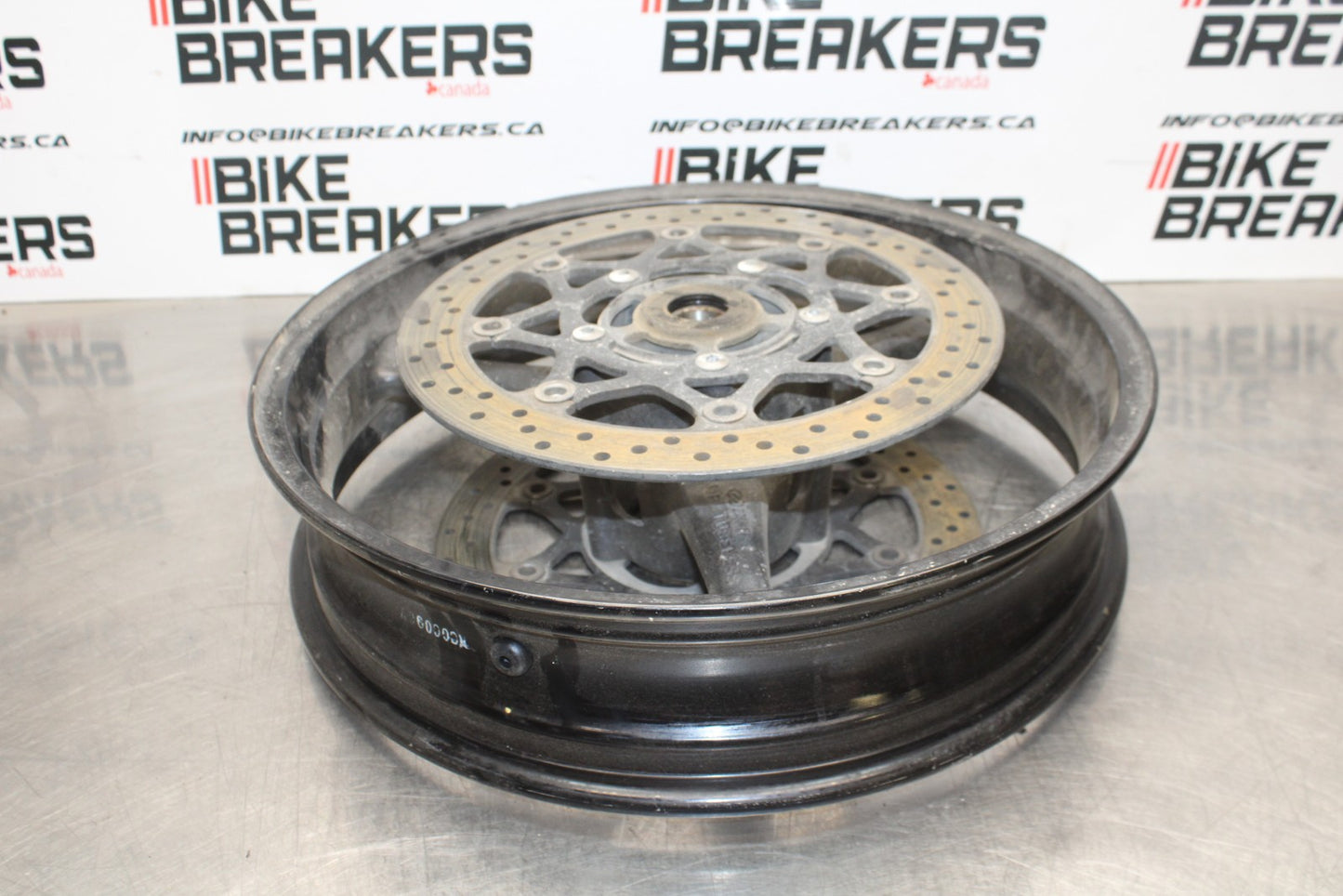 06-07 SUZUKI GSXR 600 FRONT WHEEL FRONT RIM & ROTORS BB170 
