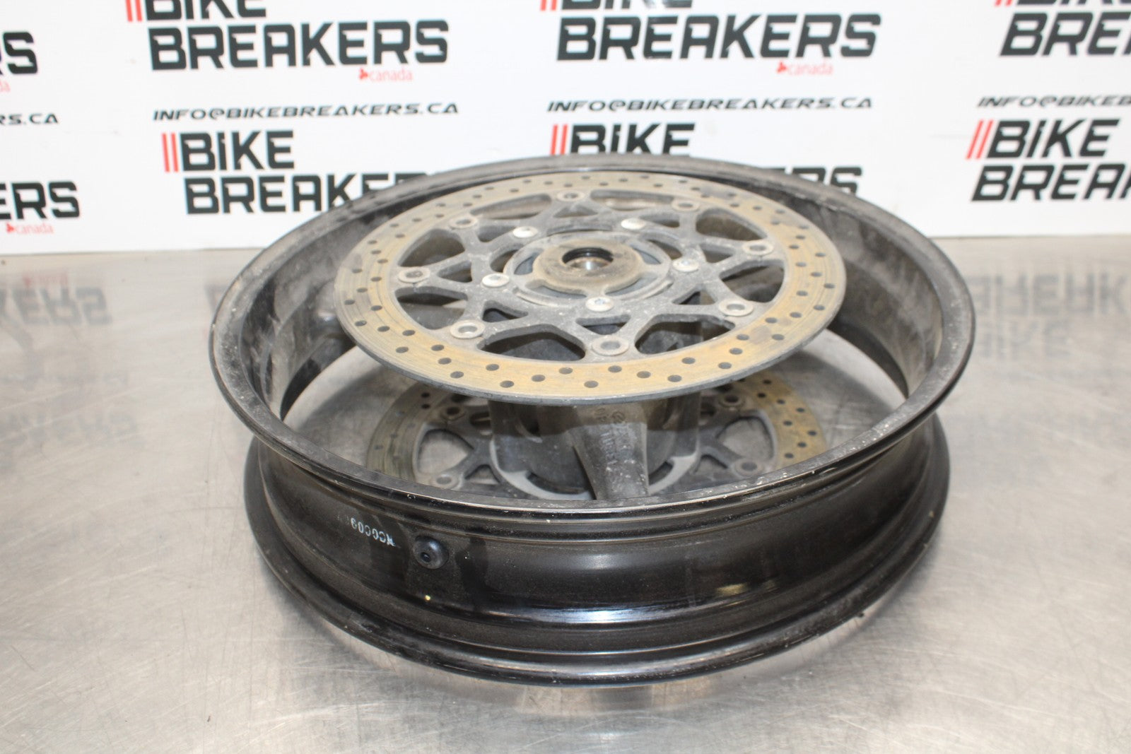 06-07 SUZUKI GSXR 600 FRONT WHEEL FRONT RIM & ROTORS BB170 