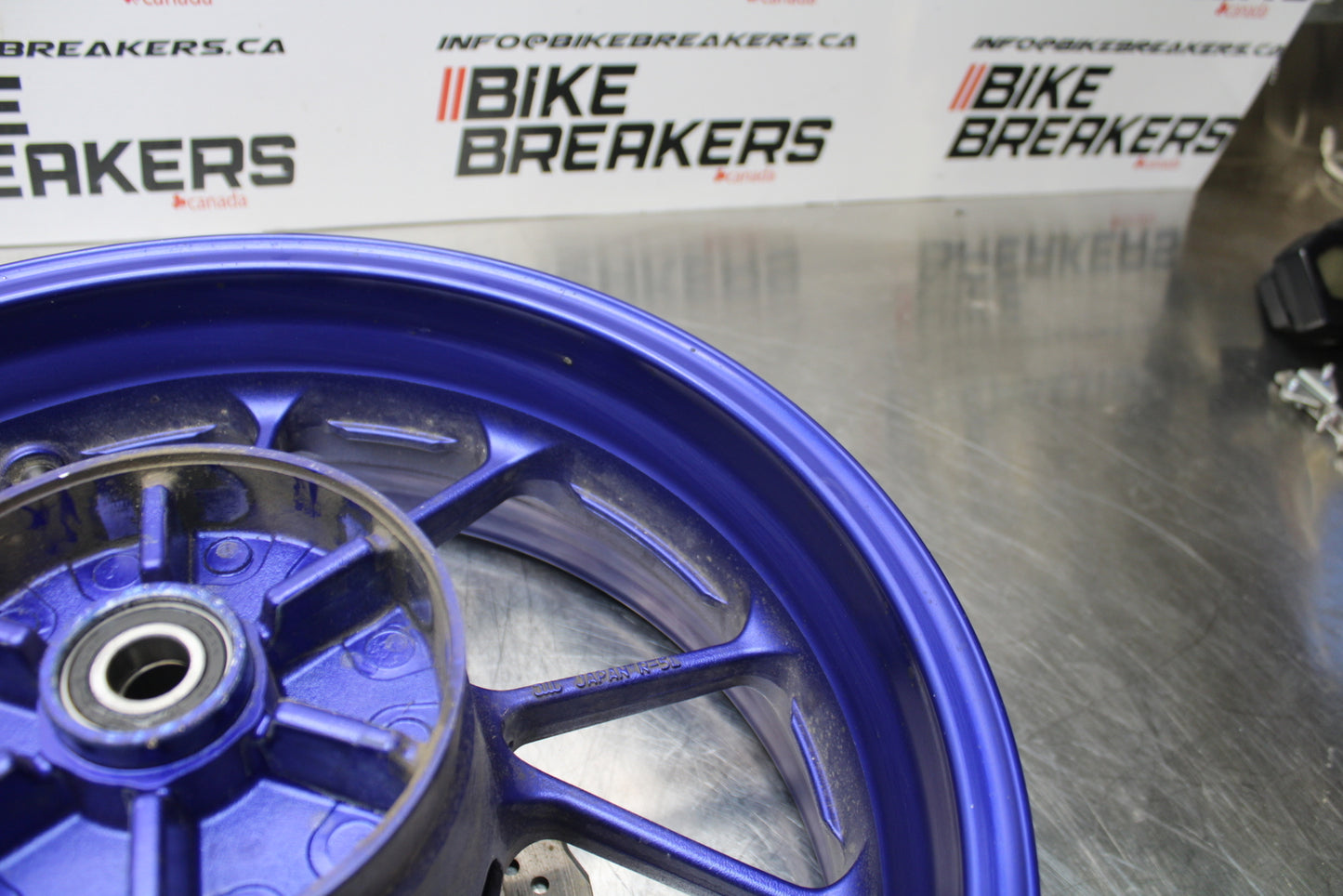 14-17 YAMAHA FZ07 REAR WHEEL BACK RIM & ROTOR BB162