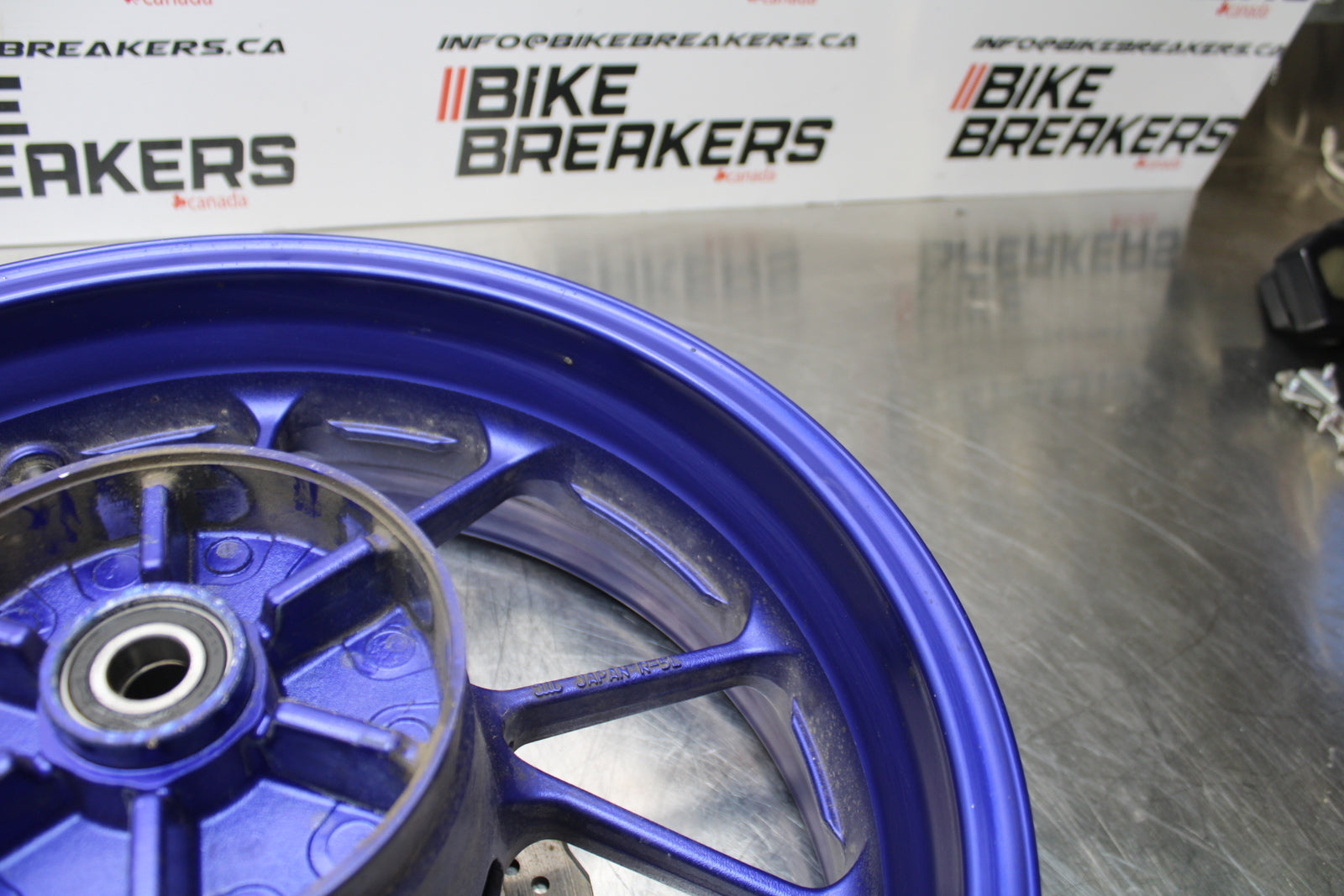 14-17 YAMAHA FZ07 REAR WHEEL BACK RIM & ROTOR BB162