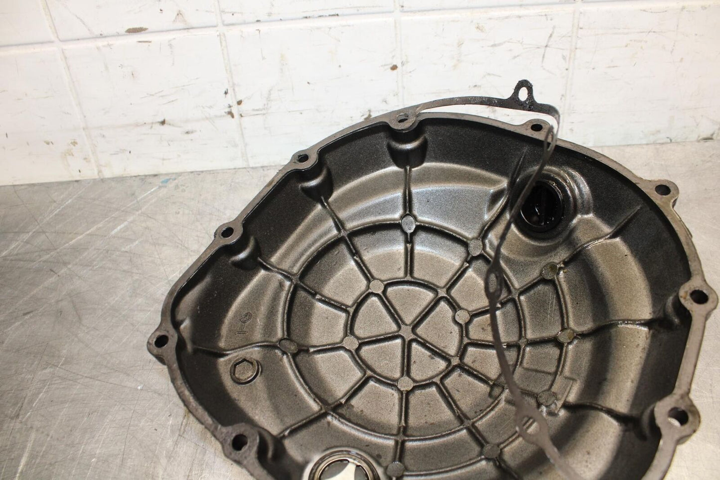 06-07 KAWASAKI NINJA ZX14R CLUTCH SIDE ENGINE MOTOR COVER BB466