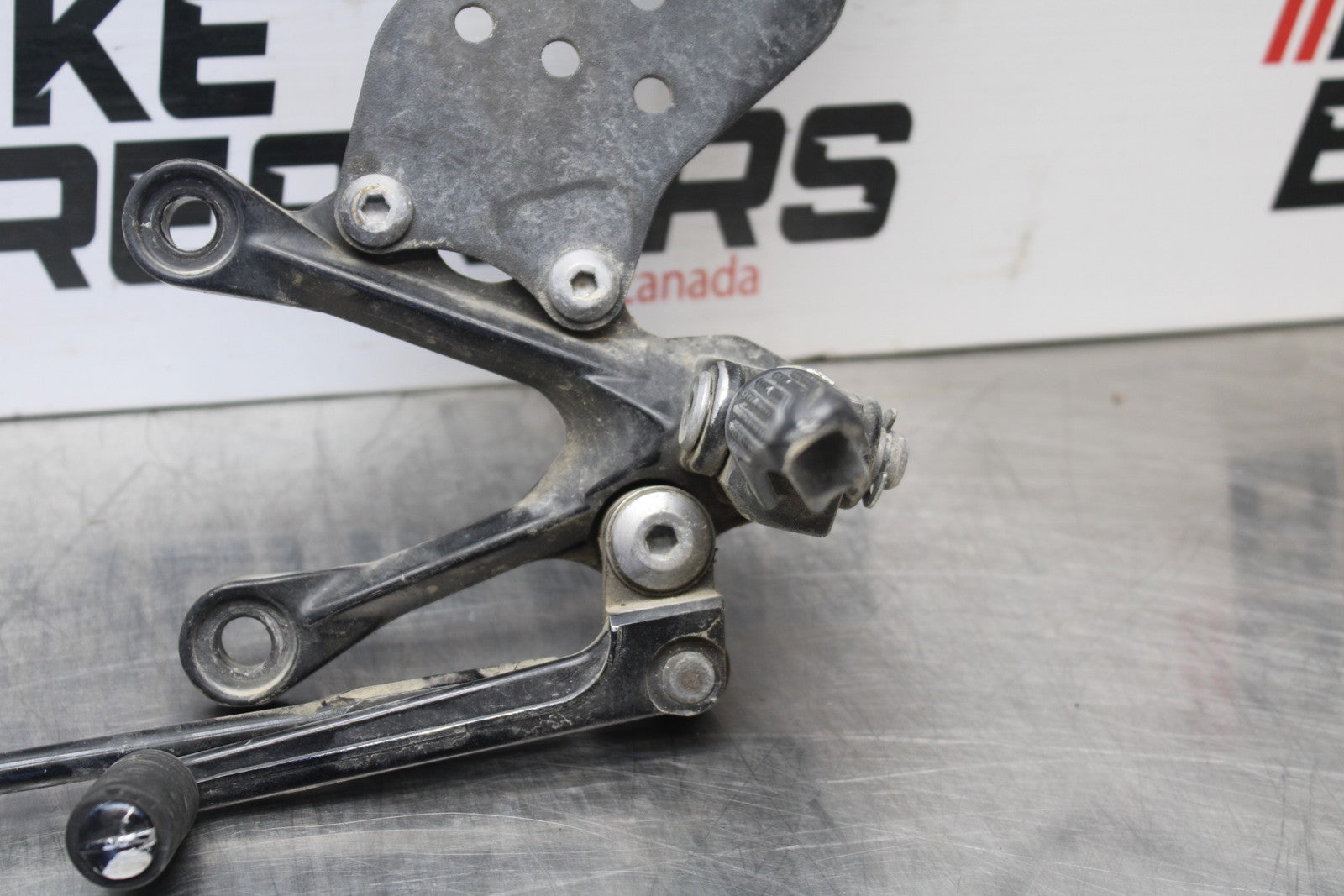 07-08 KAWASAKI NINJA ZX6R LEFT REARSET REAR SET FOOT PEG W SHIFTER BB203