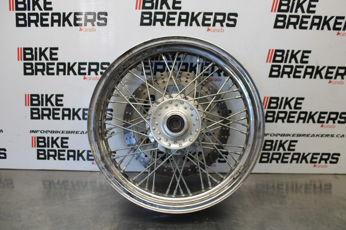 02 KAWASAKI VULCAN 800 VN800B CLASSIC FRONT WHEEL FRONT RIM BB862