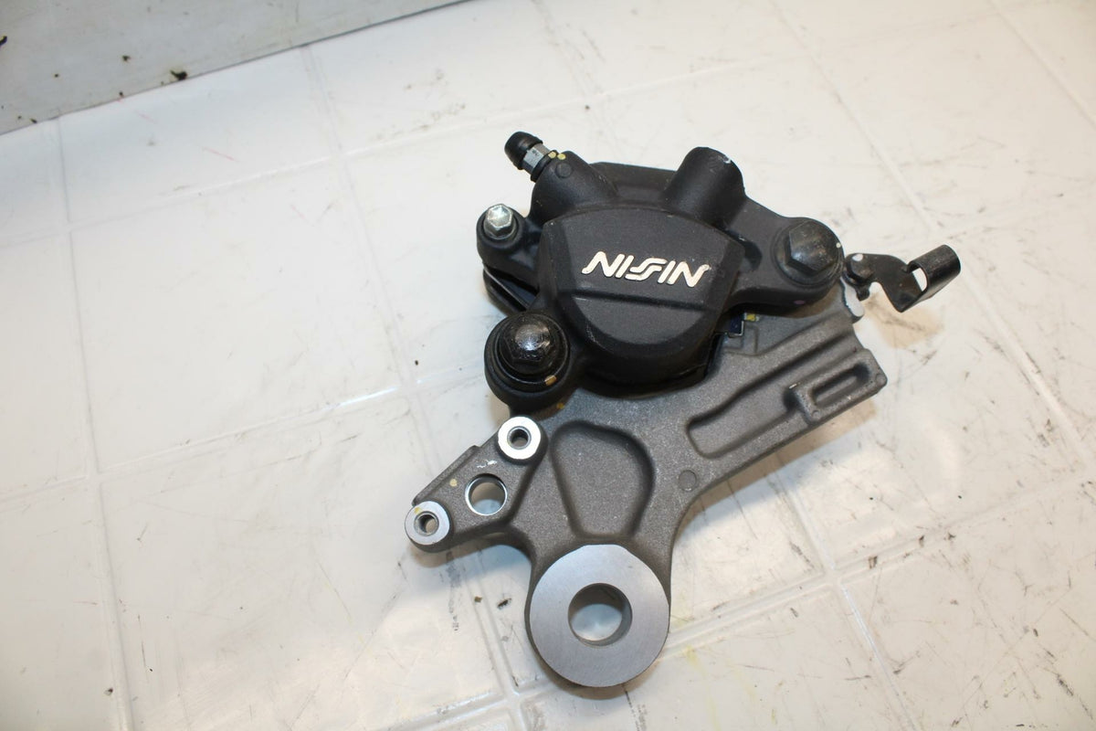 15-16 HONDA CB300F REAR BACK BRAKE CALIPER W MOUNT BRACKET ABS BB05