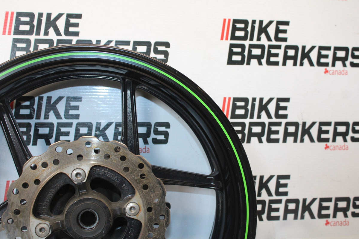 08 KAWASAKI NINJA ZX10R REAR WHEEL BACK RIM & ROTOR BB902