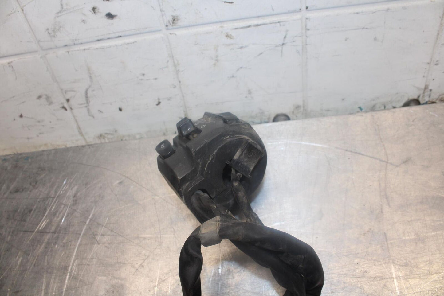 07-08 KAWASAKI NINJA ZX6R LEFT CLIP ON HANDLE HORN SIGNALS SWITCH  BB456