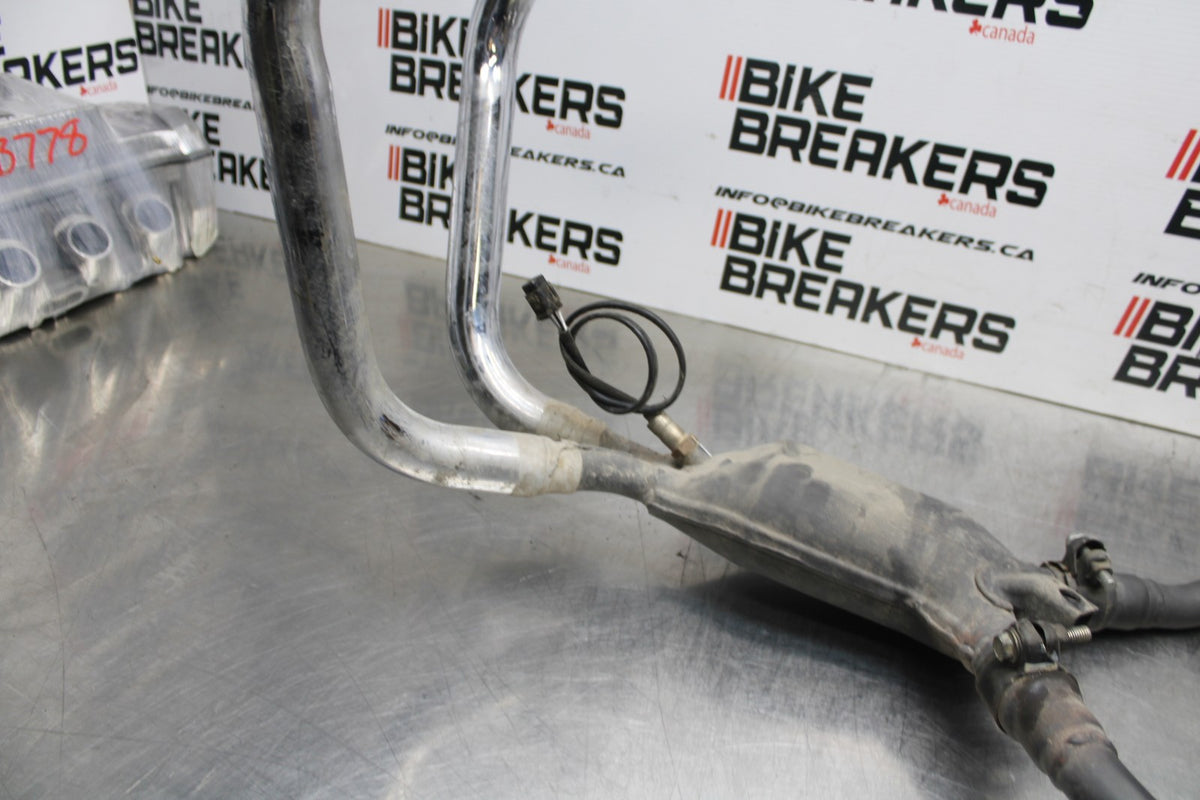 15 SUZUKI GW250F FULL EXHAUST SYSTEM HEADERS PIPE MUFFLER BB789