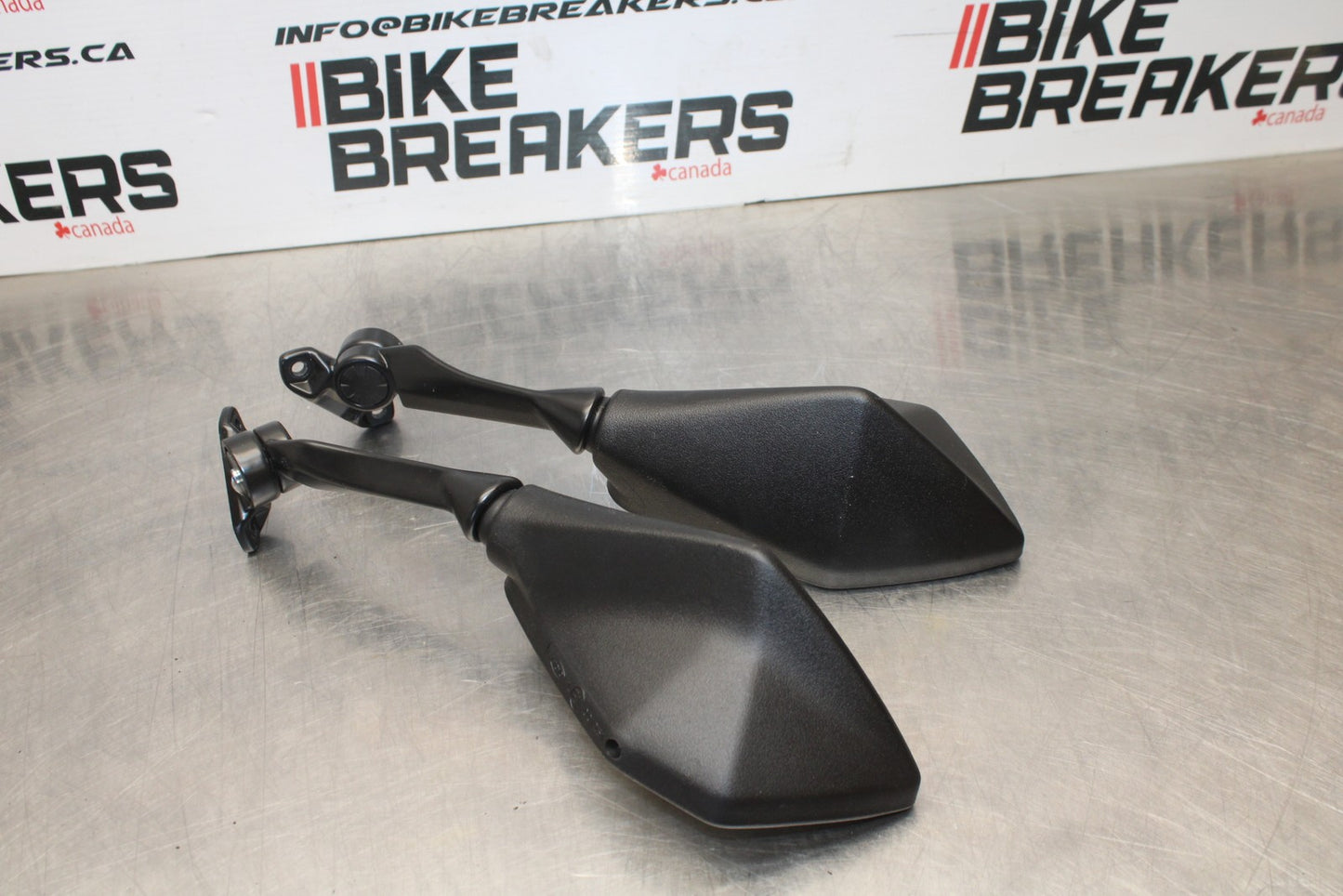 24-25 KAWASAKI NINJA ZX4R REAR VIEW MIRROR SET PAIR MIRRORS BB610