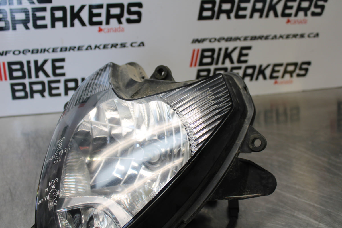 04-09 SUZUKI GS500F FRONT HEADLIGHT HEAD LIGHT LAMP BB165