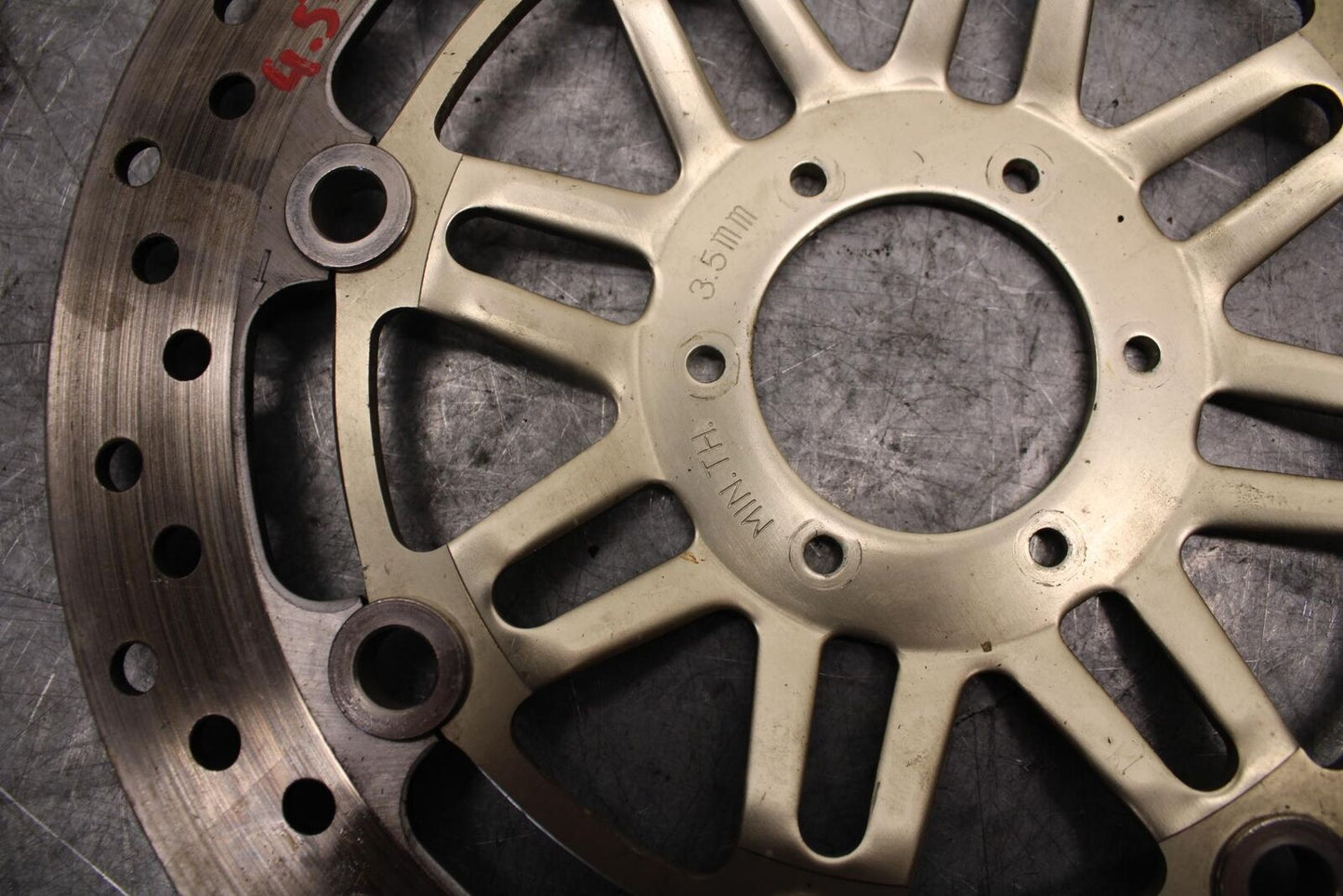1999 Honda Super Hawk 1000 VTR1000F FRONT BRAKE DISC ROTOR BB51