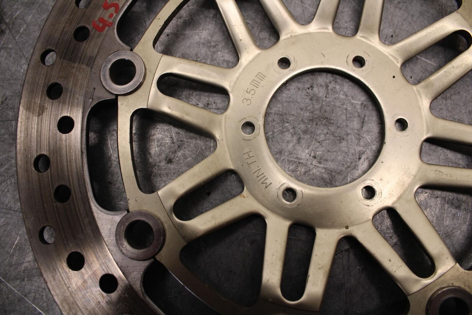 1999 Honda Super Hawk 1000 VTR1000F FRONT BRAKE DISC ROTOR BB51