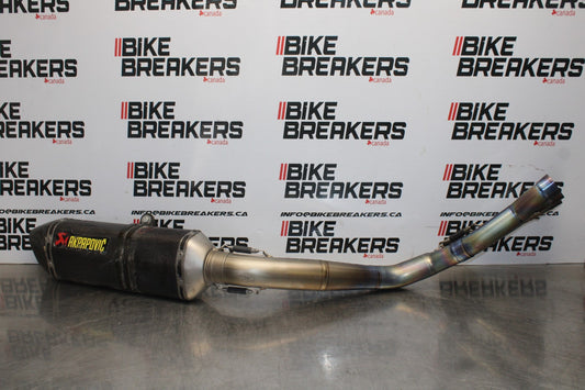 12-14 BMW S1000RR AKRAPOVIC EXHAUST PIPE MUFFLER SLIP ON CAN SILENCER BB204