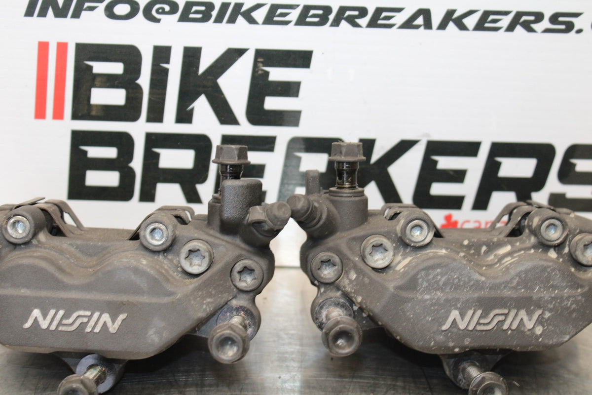 01-06 HONDA CBR600F4I RIGHT LEFT FRONT BRAKE CALIPER SET PAIR CALIPERS BB185