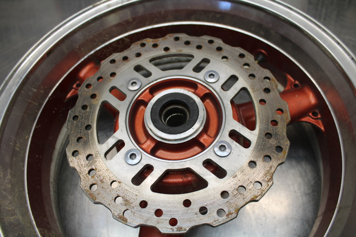 07 KAWASAKI Z1000 REAR WHEEL BACK RIM & ROTOR BB148