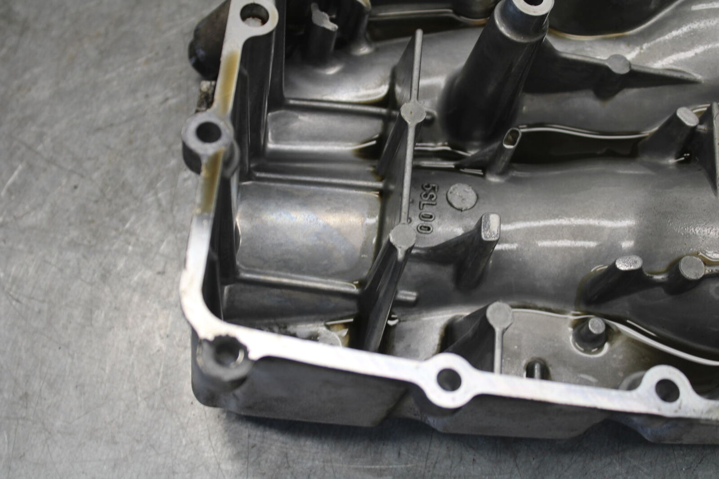 08-09 YAMAHA YZF R6S ENGINE MOTOR BOTTOM OIL PAN COVER  BB690