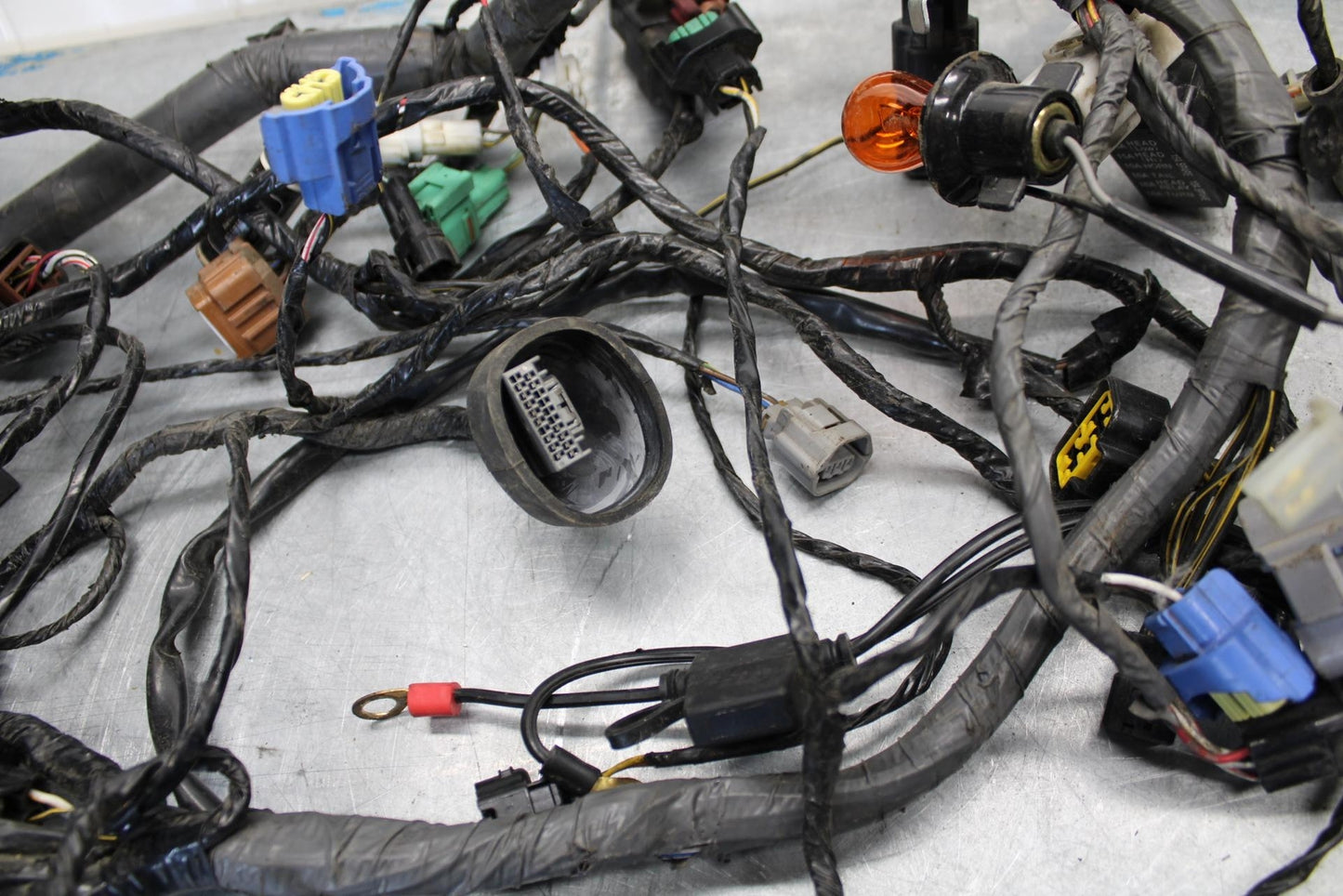 06-07 KAWASAKI NINJA ZX14R MAIN ENGINE WIRING HARNESS MOTOR WIRE LOOM BB433