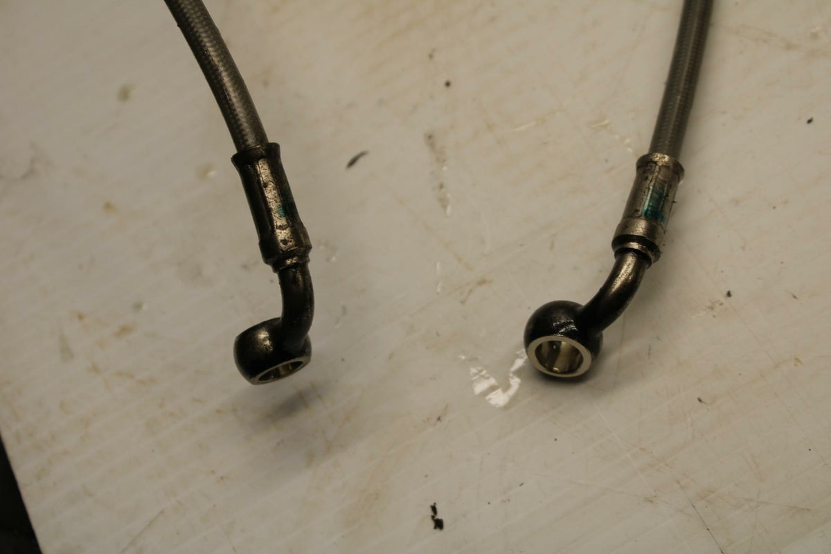 07-16 TRIUMPH STREET TRIPLE FRONT REAR BACK ABS HOSE SET LINES HOSES BB356