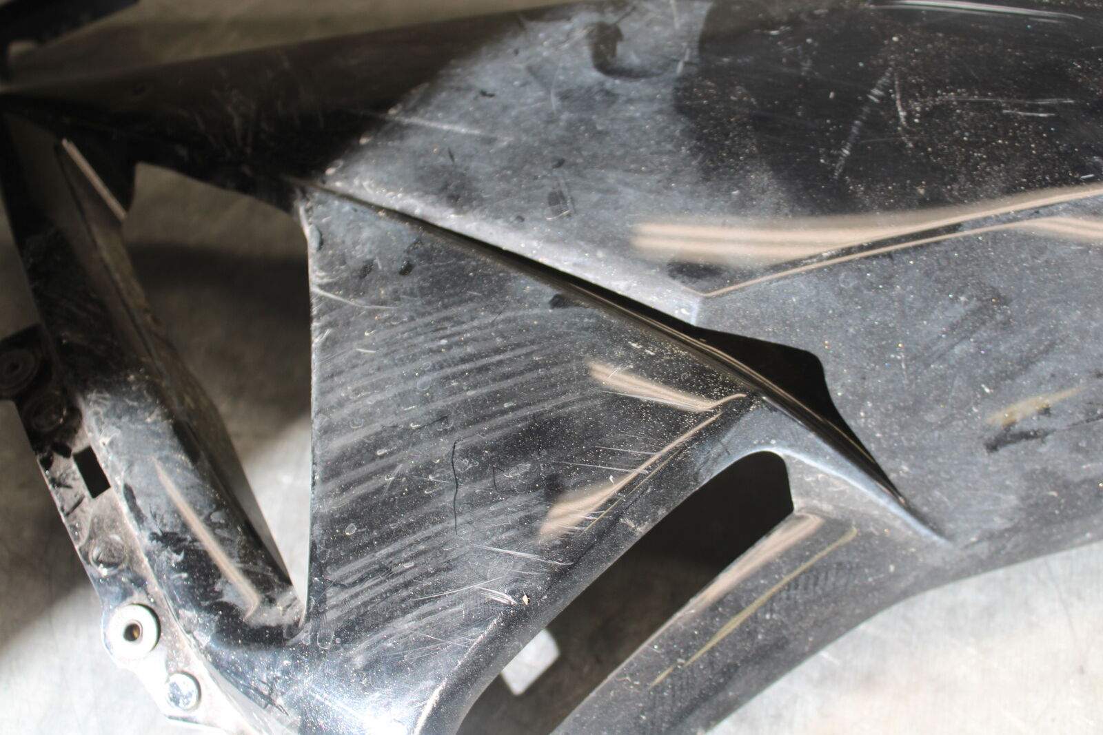 09-12 KAWASAKI NINJA ZX6R RIGHT LOWER MID UPPER SIDE FAIRING COWL  BB698