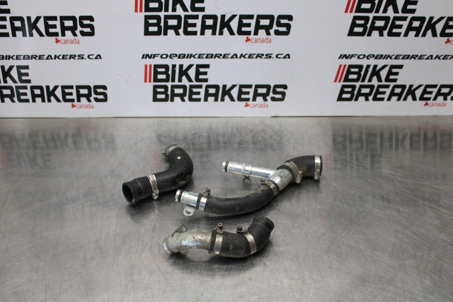 08 KAWASAKI VULCAN 900 RADIATOR HOSES ENGINE COOLANT WATER PIPES HOSE SET BB184