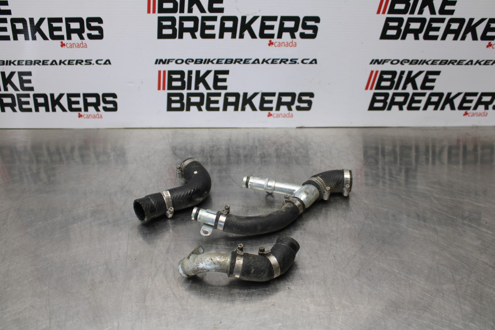 08 KAWASAKI VULCAN 900 RADIATOR HOSES ENGINE COOLANT WATER PIPES HOSE SET BB184