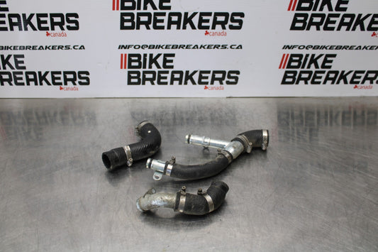 08 KAWASAKI VULCAN 900 RADIATOR HOSES ENGINE COOLANT WATER PIPES HOSE SET BB184