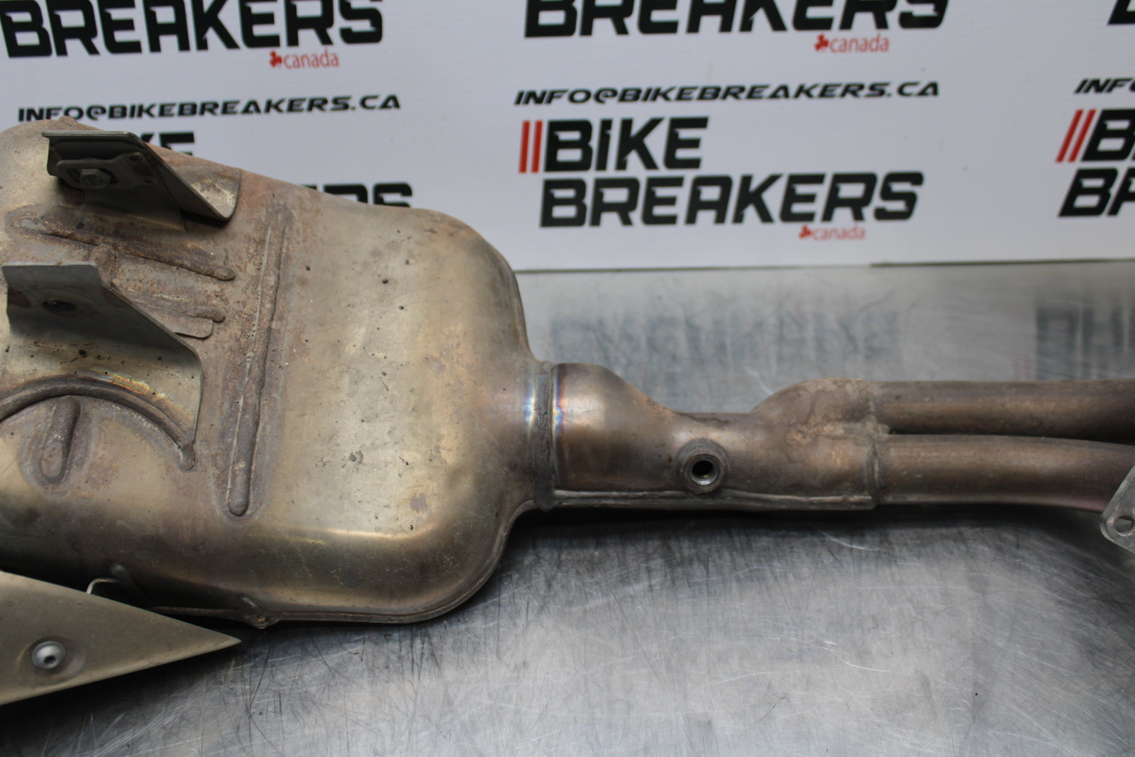 14-17 YAMAHA FZ07 FULL EXHAUST SYSTEM HEADERS PIPE MUFFLER BB162