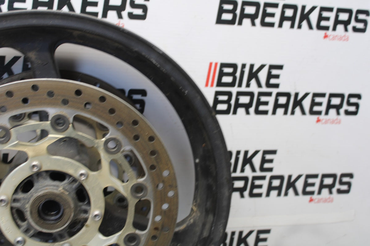 05-06 HONDA CBR600RR FRONT WHEEL FRONT RIM & ROTORS BB893