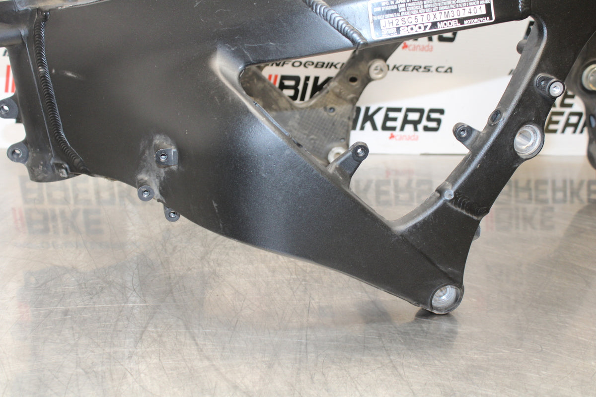 06-07 HONDA CBR1000RR FRAME CHASSIS BB166