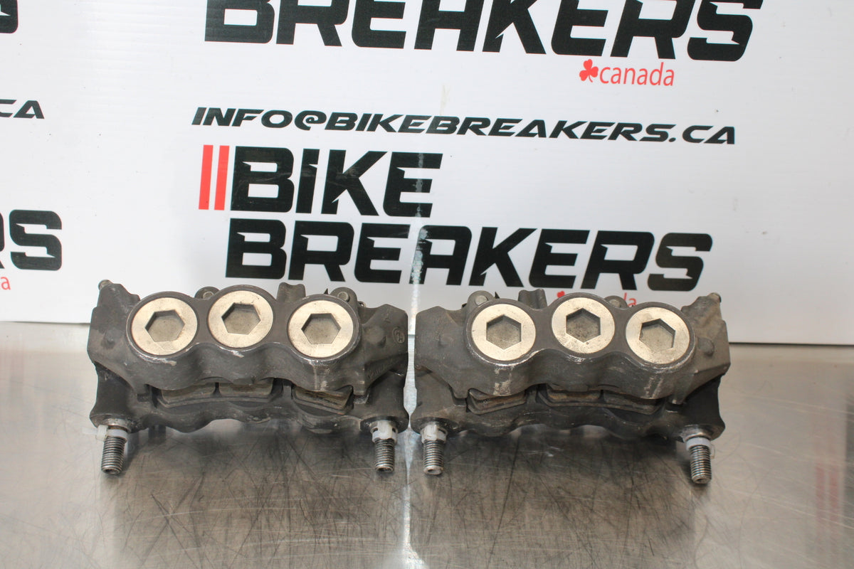 07-08 YAMAHA YZF R1 RIGHT LEFT FRONT BRAKE CALIPER SET PAIR CALIPERS BB160