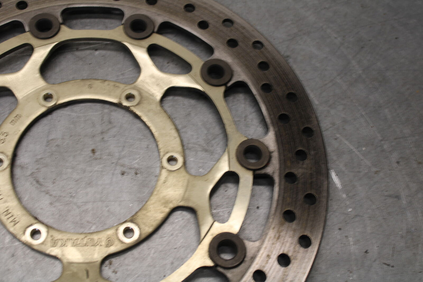 05-06 HONDA CBR600RR FRONT LEFT RIGHT BRAKE ROTORS DISCS 45120-MEE-D01  BB689