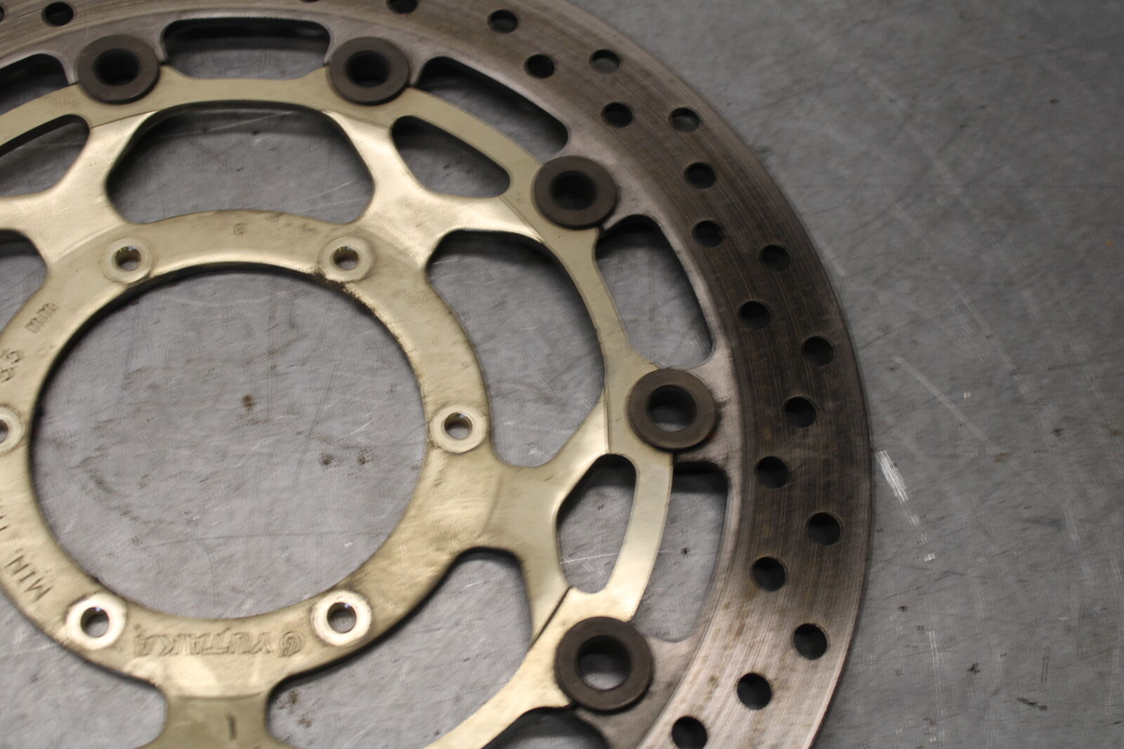 05-06 HONDA CBR600RR FRONT LEFT RIGHT BRAKE ROTORS DISCS 45120-MEE-D01  BB689