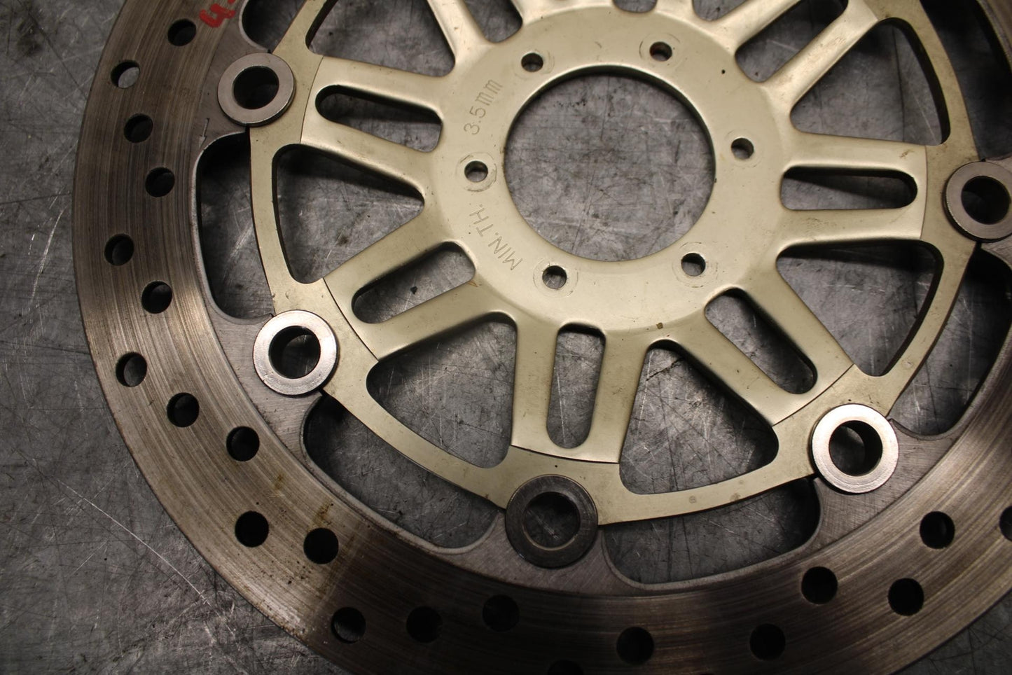 1999 Honda Super Hawk 1000 VTR1000F FRONT BRAKE DISC ROTOR BB51