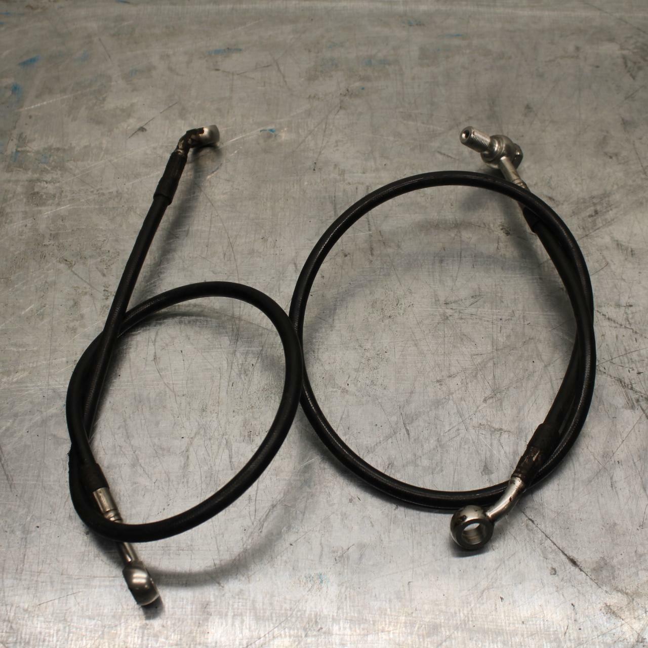 92 SUZUKI GSXR1100 BRAIDED FRONT BRAKE CALIPER HOSES LINES BB411