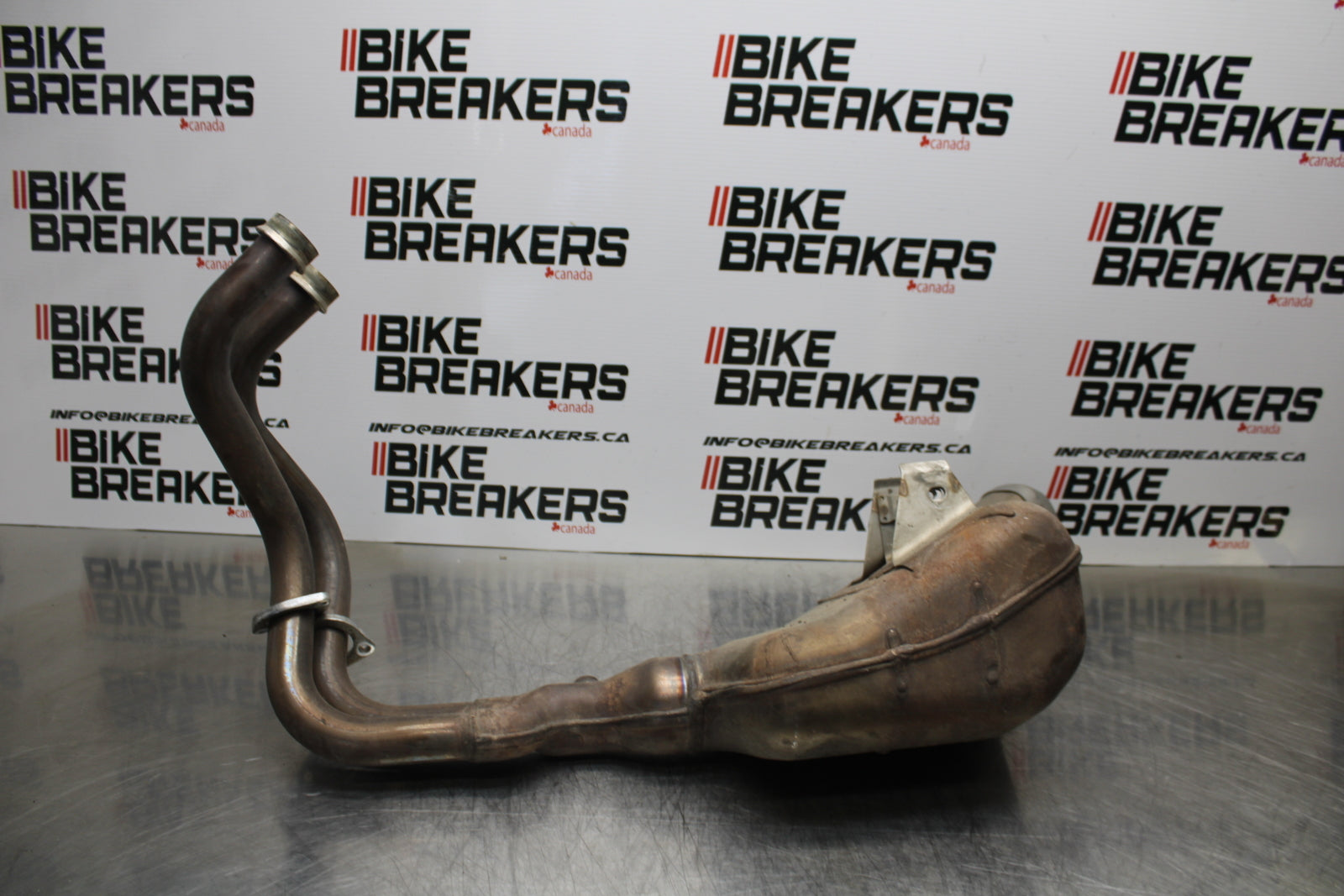 14-17 YAMAHA FZ07 FULL EXHAUST SYSTEM HEADERS PIPE MUFFLER BB162