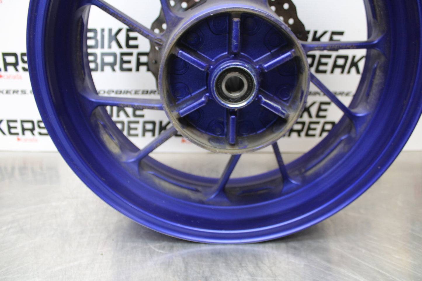 14-17 YAMAHA FZ07 REAR WHEEL BACK RIM & ROTOR BB162