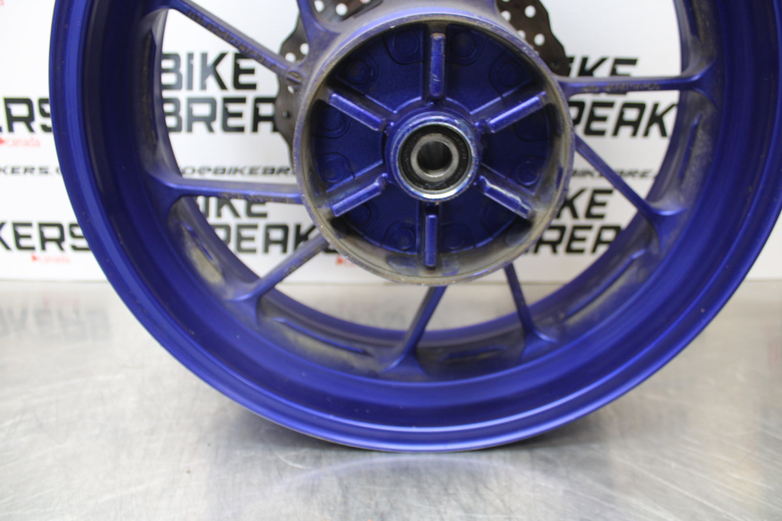 14-17 YAMAHA FZ07 REAR WHEEL BACK RIM & ROTOR BB162