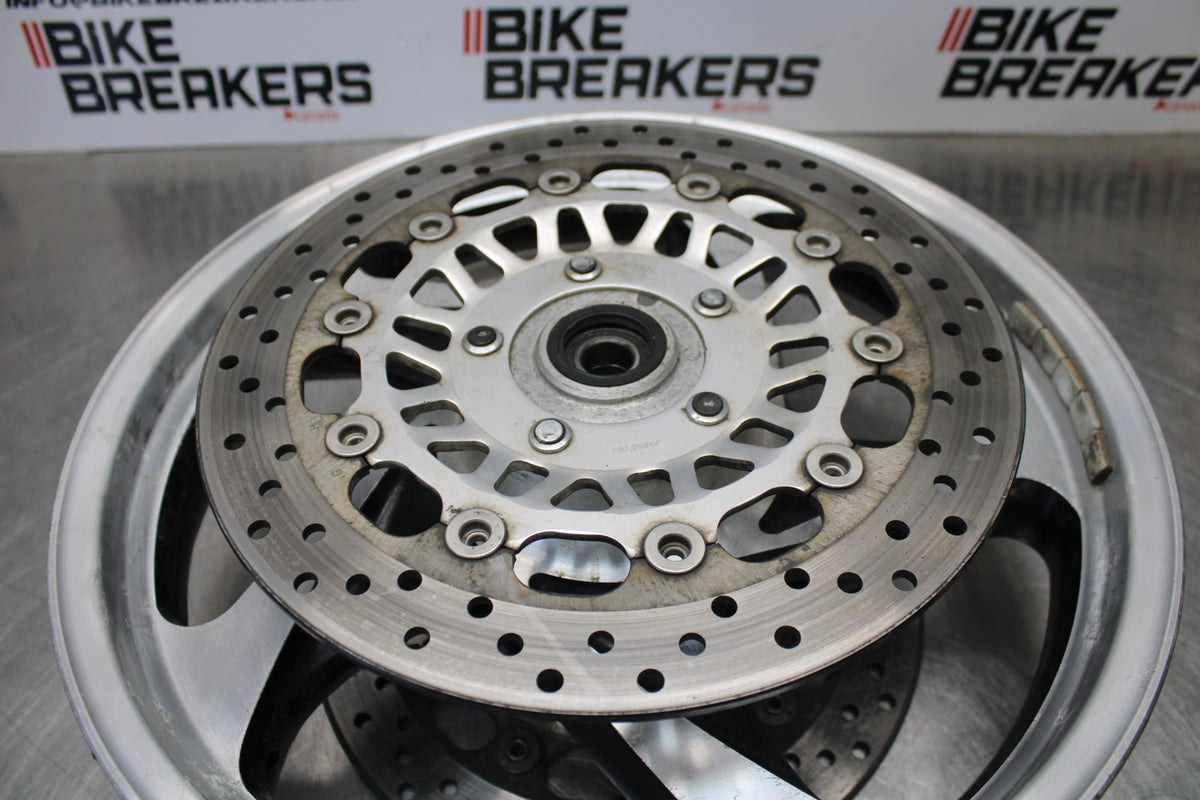 05 TRIUMPH ROCKET III FRONT WHEEL FRONT RIM & ROTORS BB186