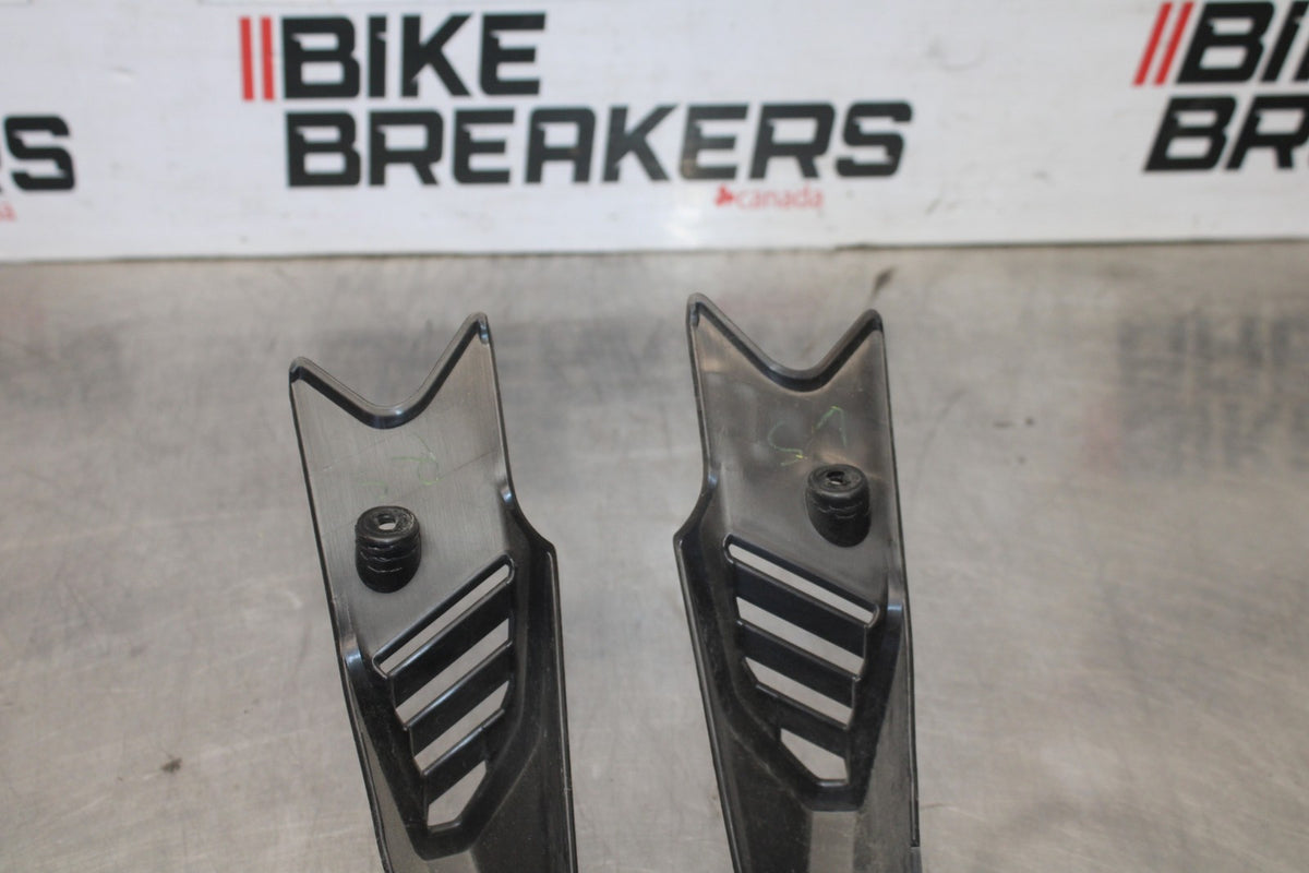12 KAWASAKI NINJA 650 EX650E RIGHT LEFT FRAME MID SIDE COVERS COWLS TRIM BB926