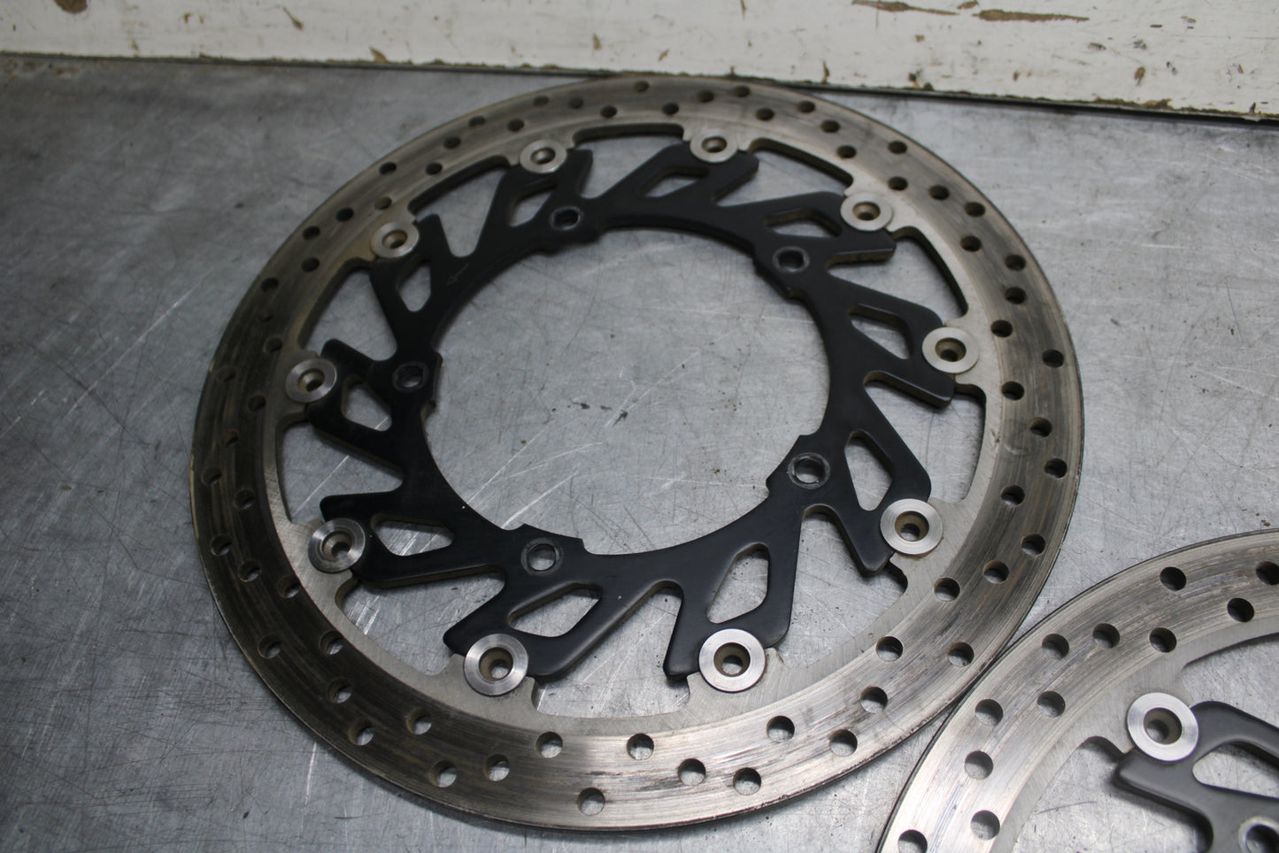 09-14 YAMAHA YZF R1 FRONT LEFT RIGHT BRAKE ROTORS DISCS 14B-2581T-00-00 BB696
