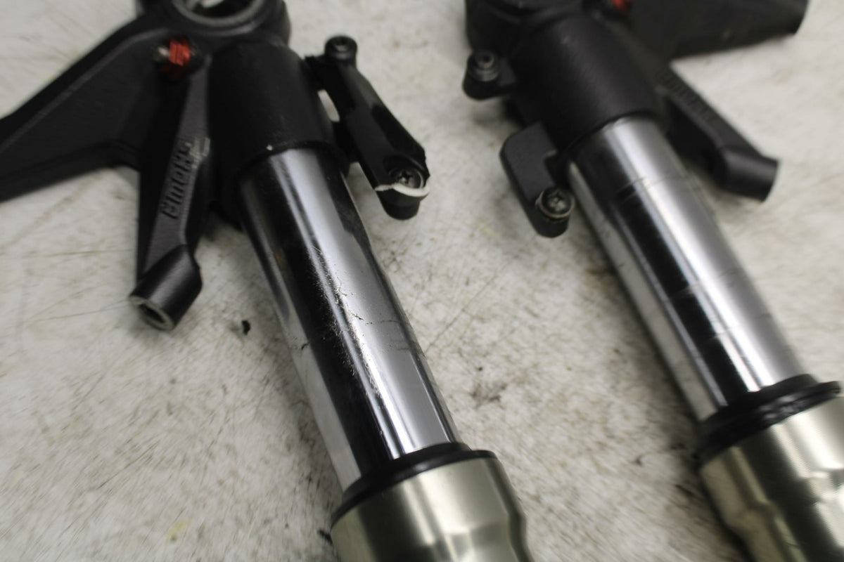 08-10 DUCATI 848 FRONT FORKS SHOCK SUSPENSION SET PAIR BB369